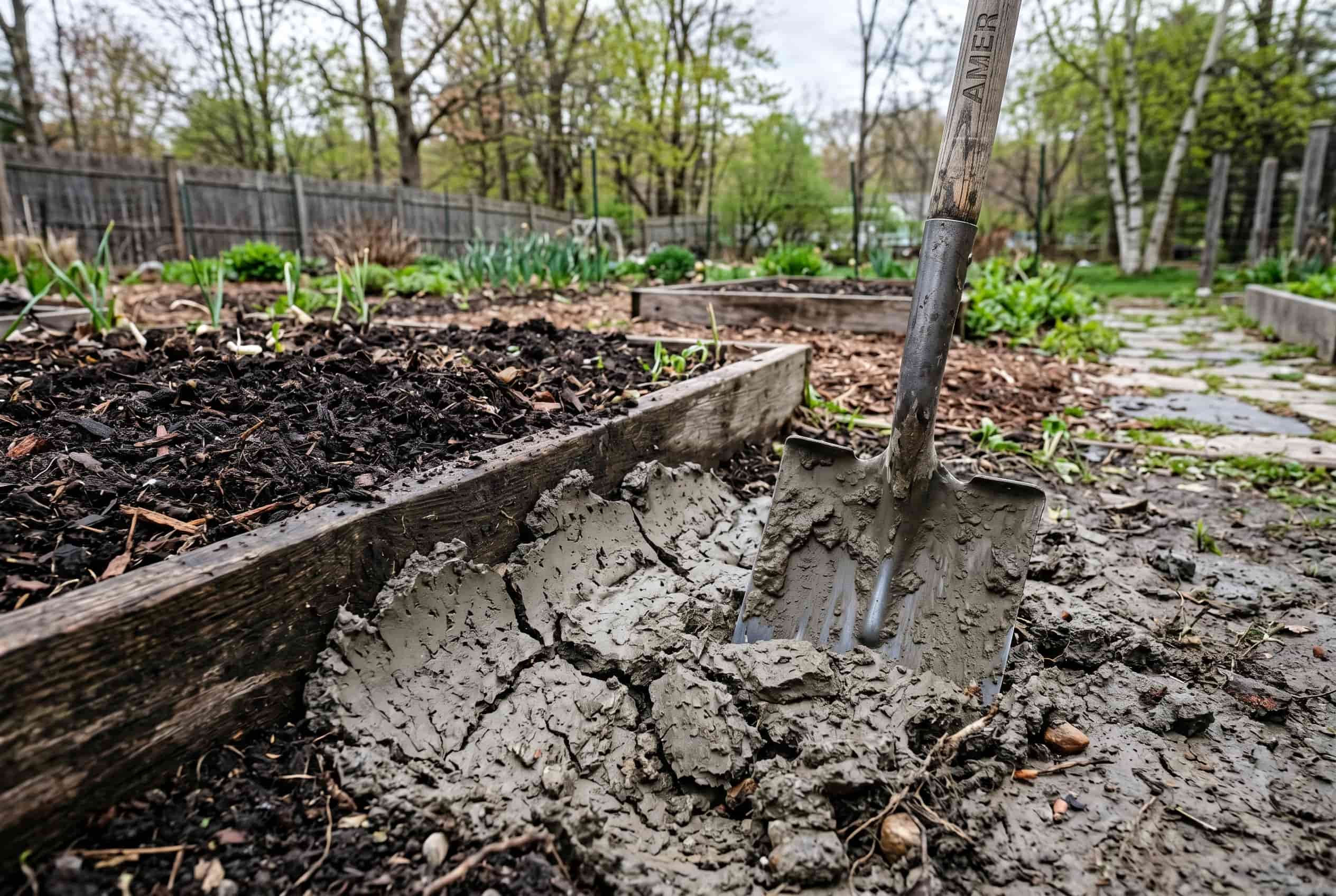 Clay Soil Next to Raised Bed – The Root Bench