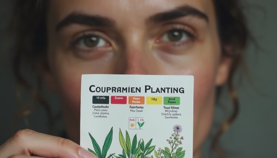 Visual context for companion planting guide for vegetables